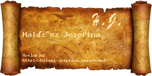 Halász Jozefina névjegykártya